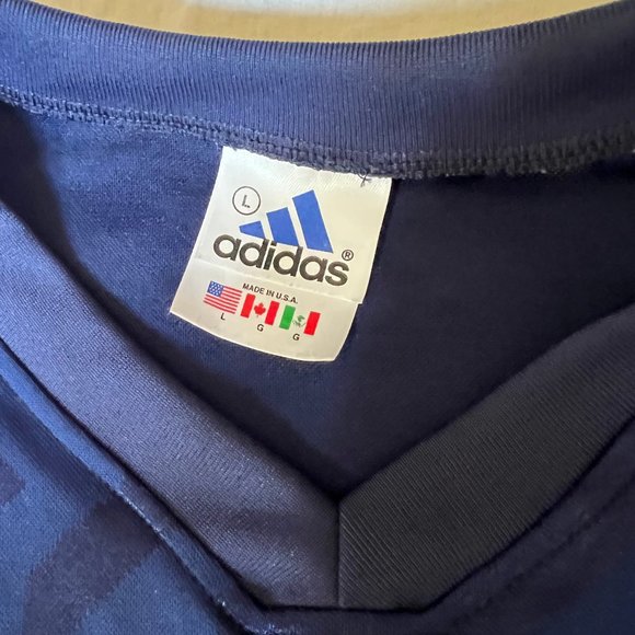 Mens Adidas Soccer Jersey, Size L, Blue/white - Picture 3 of 4